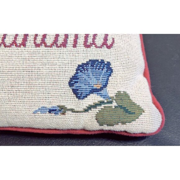 Grandma Gift VTG Embroidered Throw Pillow "Thank Heaven for Grandma" Cottage - Picture 3 of 6